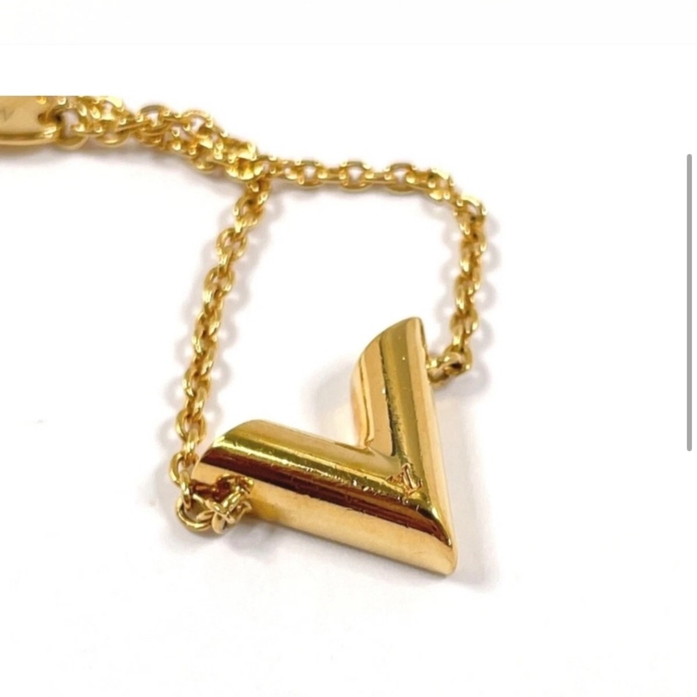 AUTHENTIC Louis Vuitton Gold Charm Bracelet